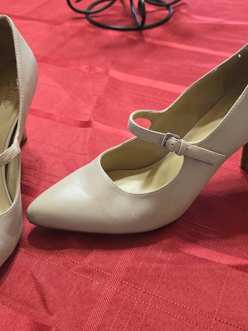 SOUL Naturalizer Women's Pointed Mary Jane Pumps in Light Beige